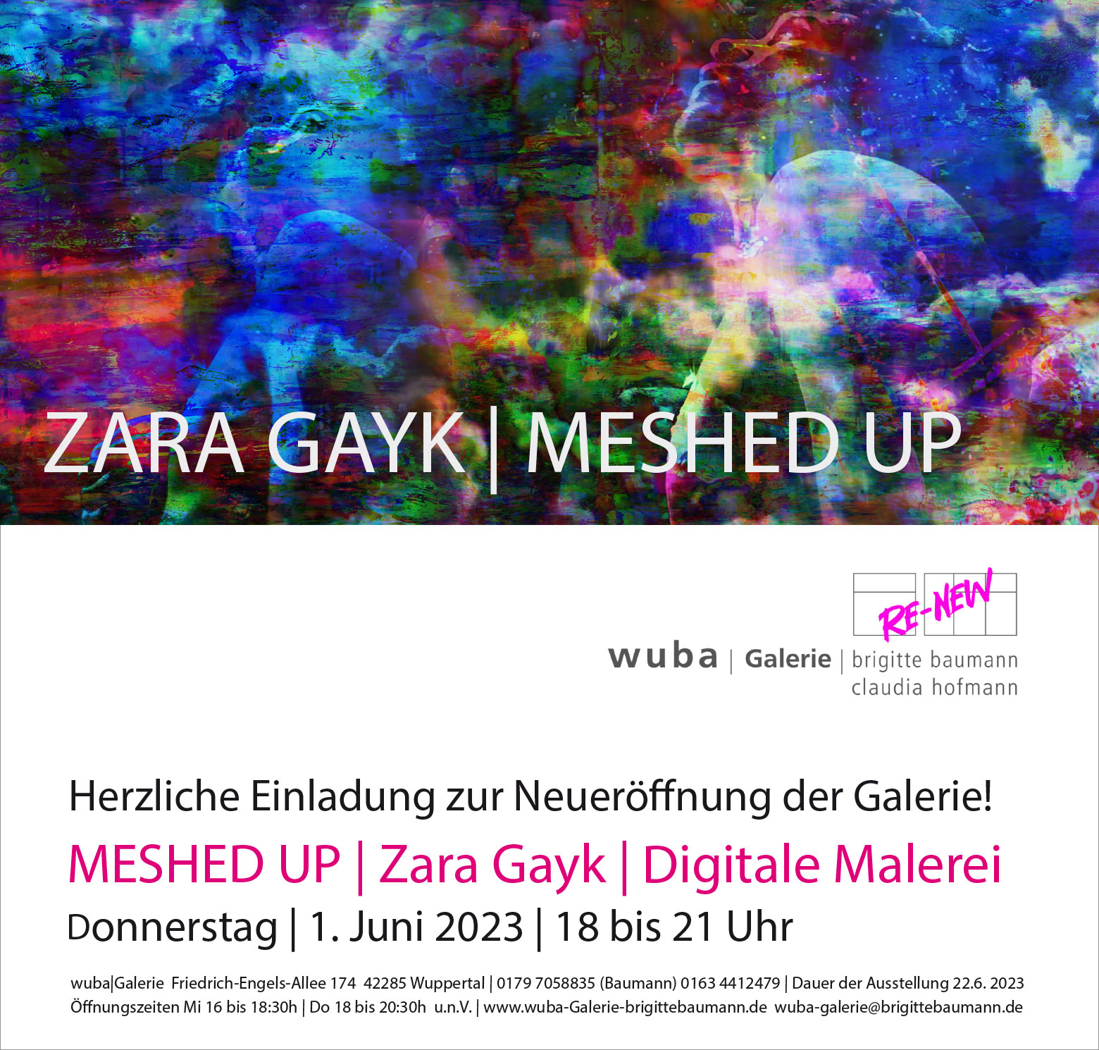 Zara Gayk // MESHED UP / Einladung