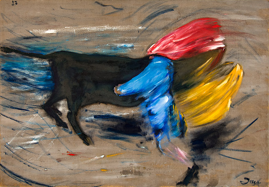 El Toro, Malerei - Öl auf Leinwand, 1983, 140 x 200 cm